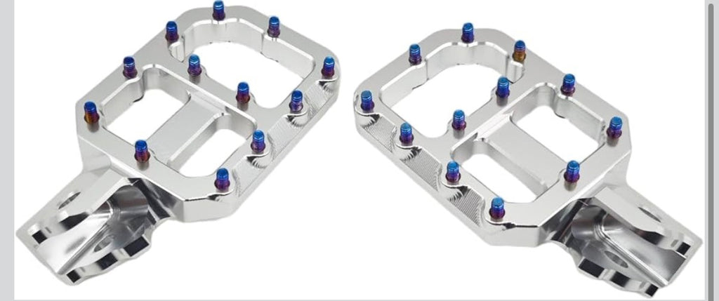 Super Wide Foot Pegs -- CNC E-Moto Foot Pegs